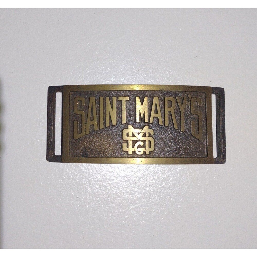 Vintage Saint Mary's Belt Buckle